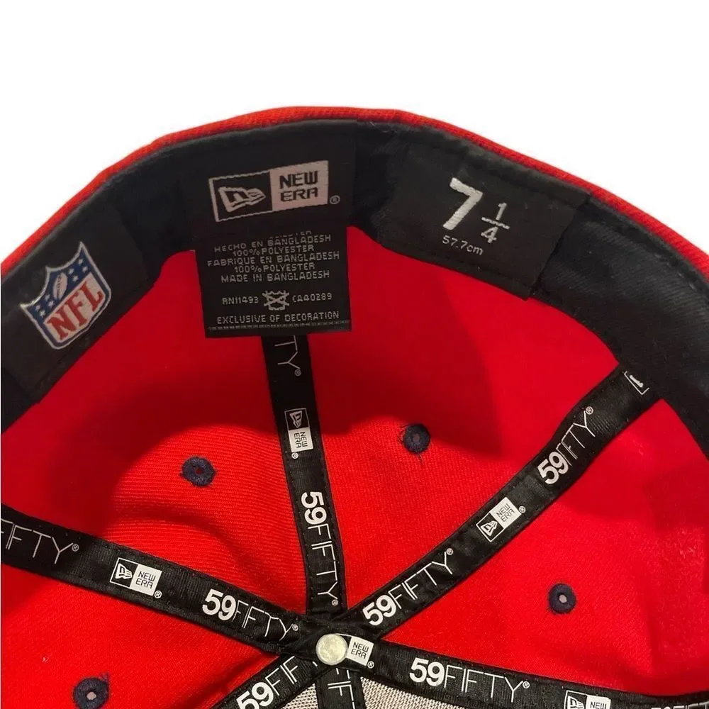 New Era 59”FIFTY  7 1/4 Red and Navy Cap